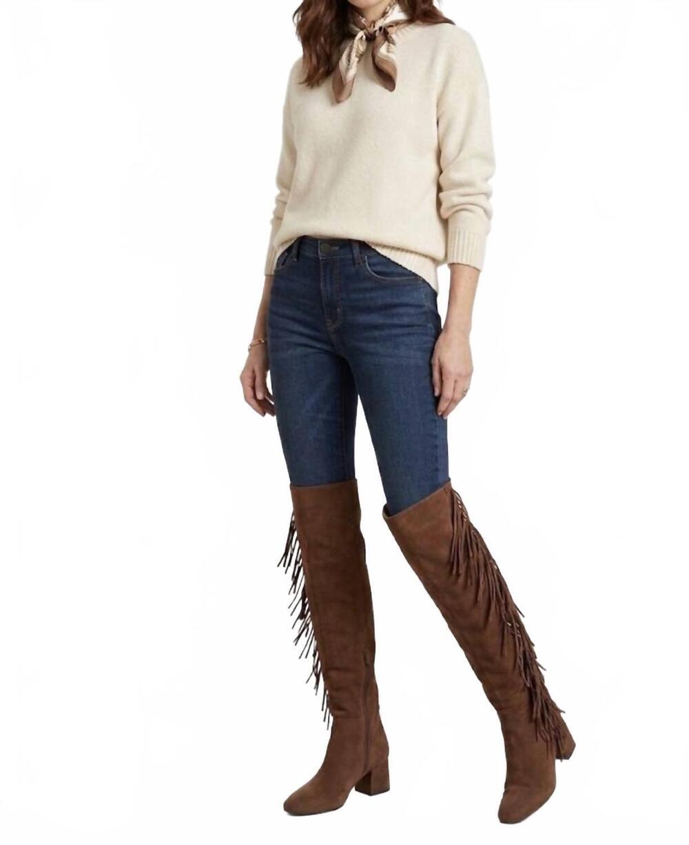 NEW PIERRE HARDY women's texas tall boot in chocolate
